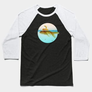 Goldfish Submarine Baseball T-Shirt